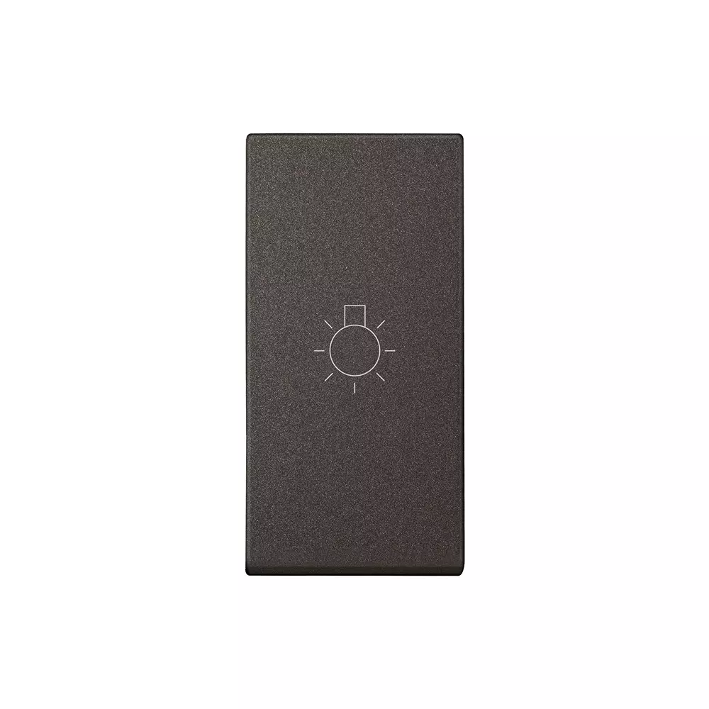 Legrand Switch with Light Marking Myrius Charcoal Grey 6 Amp 1 Module 1 Way, 6794 03