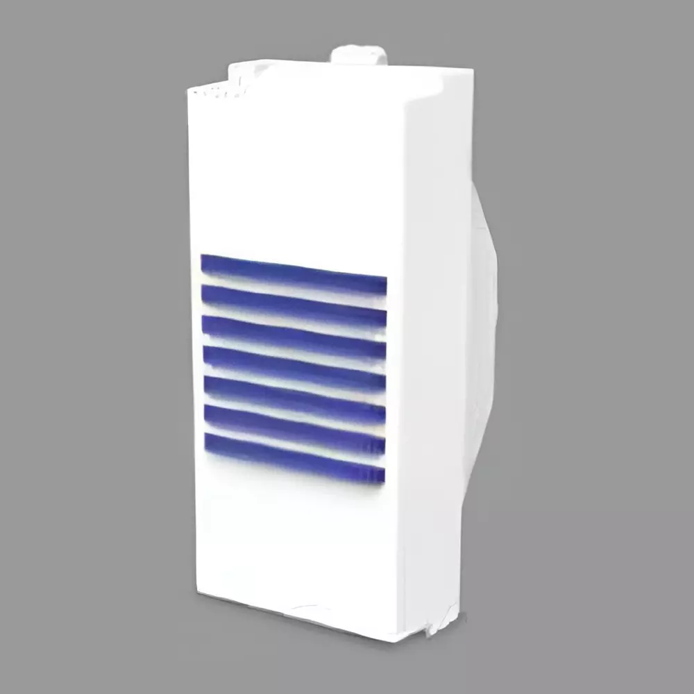 Cona Platinum Blue LED Indicator White, 14091