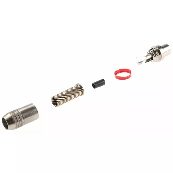 RS Pro Black Natural Cable Mount RCA Socket with Nickel Plated Contacts 5A (Pack of 5)