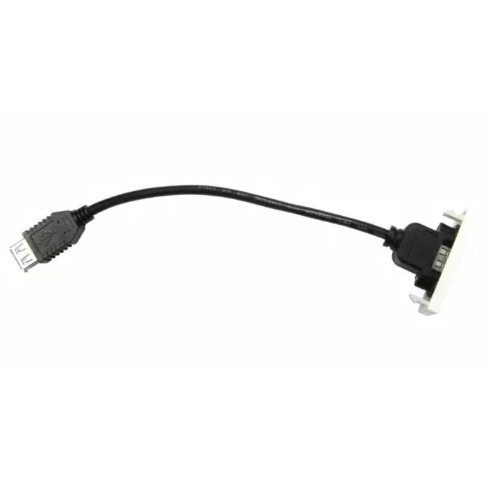 RS Pro 25 mm 1 Way Female USB Type A Audio Video Faceplate