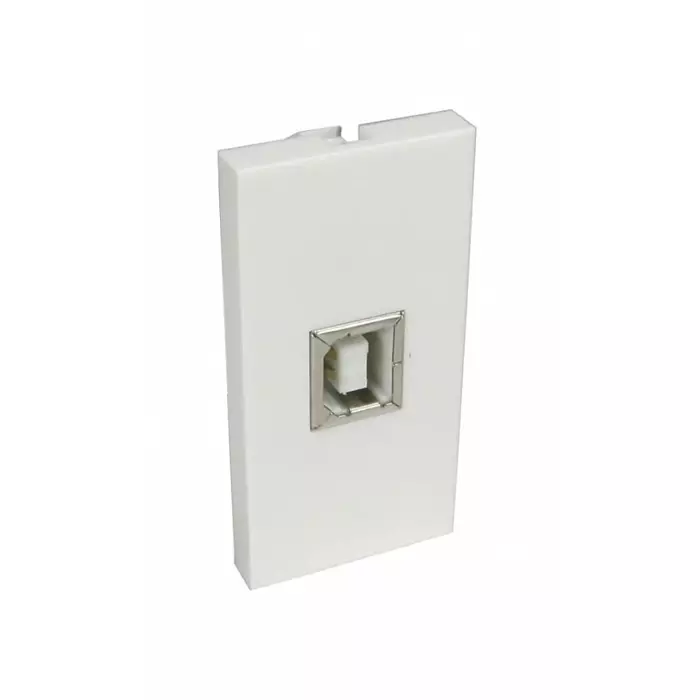 RS Pro 25 mm 1 Way Female USB Type B Audio Video Faceplate