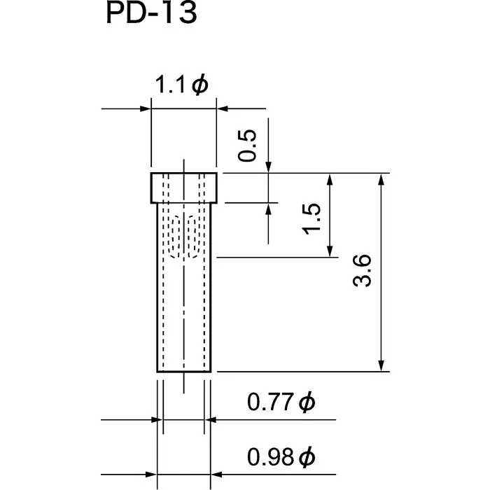 Mac8 Straight Through Hole Mount Socket Pin Solder Termination, PD-13 (Pack of 100)