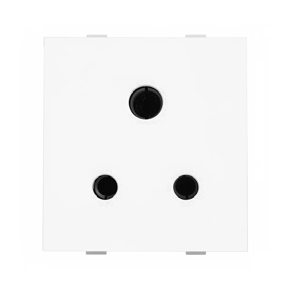 K9 3 Pin Socket 2 Module 6 Amp / 13 Amp / 16 Amp White, 9615 (Pack of 10)