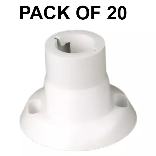 K9 Euro CFL Batten Holder White, 9087 (Pack of 20)
