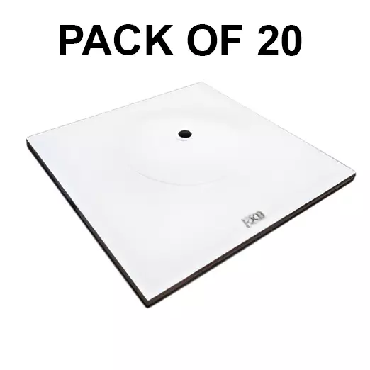 K9 Euro Vivo Ceiling Rose Plate Type White, 9154 (Pack of 20)