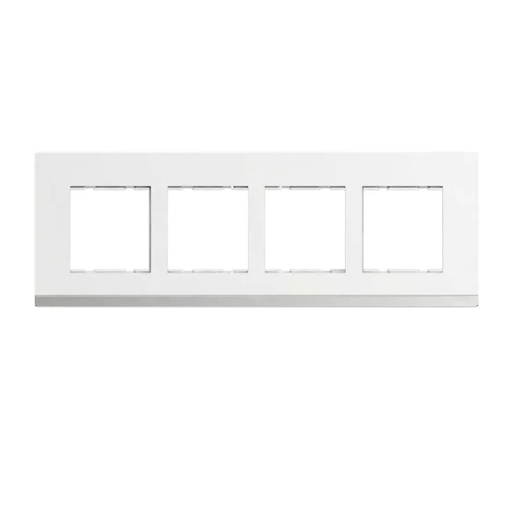 Cona Trimm Modular Plate White 8 Modules(Horizontal), TM 1106 (Pack of 10)