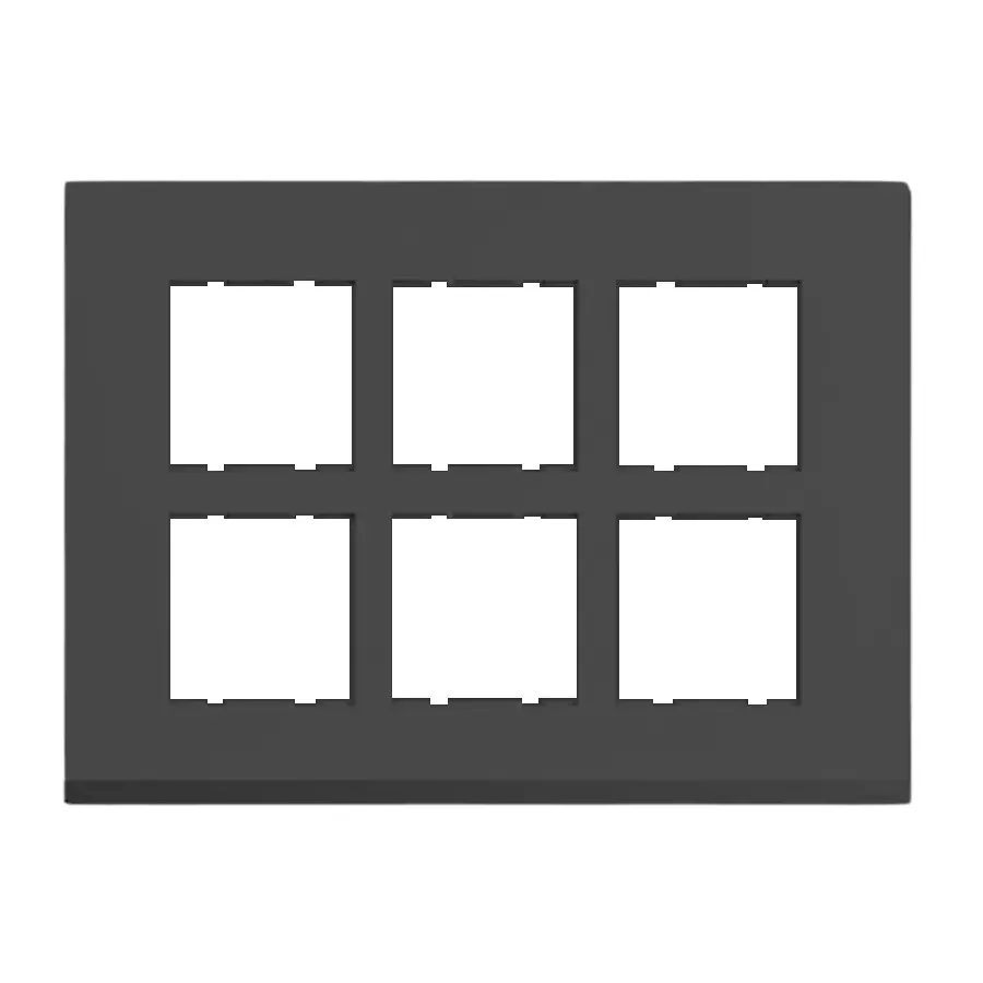 Cona Trimm Modular Plate Black 12 Modules, TMM 1108 (Pack of 10)