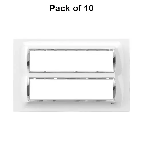 Cona Glasglow Glass Effect Modular Plate White 16 Modules, GGM 1116 (Pack of 10)