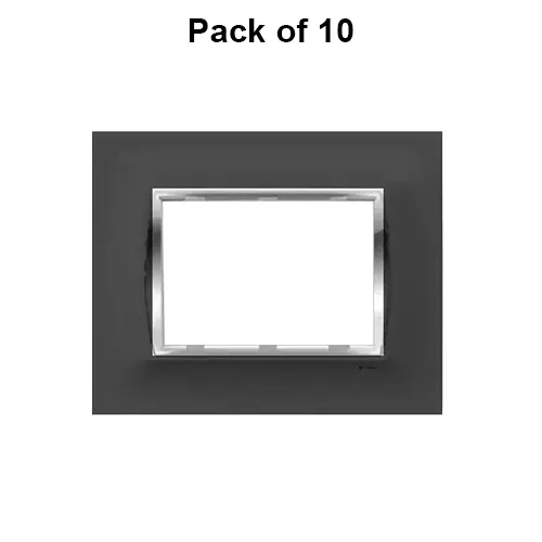 Cona NuGlow Modular Plate Black 3 Modules, MN 1103 (Pack of 10)