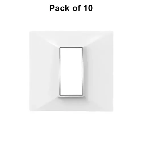 Cona Amaze Modular Plate White 1 Module, AW 1201 (Pack of 10)