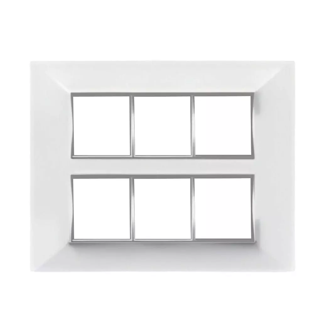 Cona Amaze Modular Plate White 12 Modules, AW 1208 (Pack of 10)