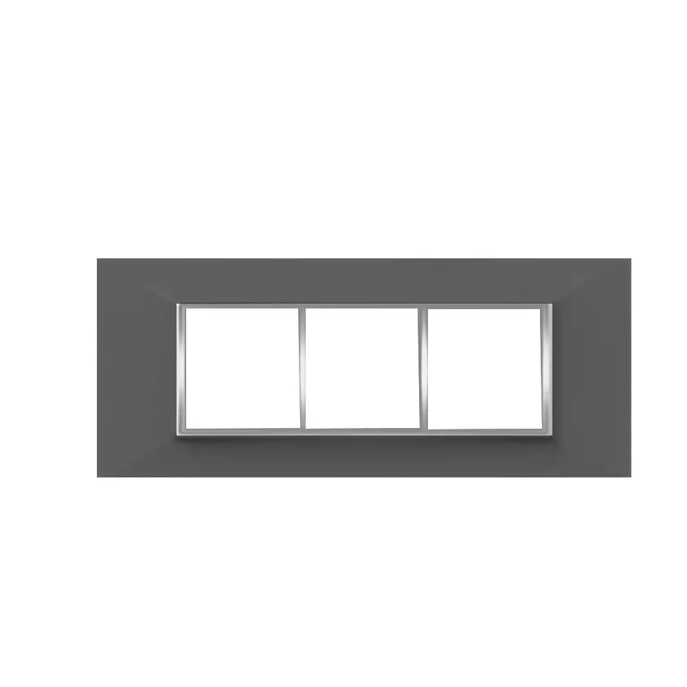 Cona Amaze Modular Plate Black 6 Modules, AW 2205 (Pack of 10)