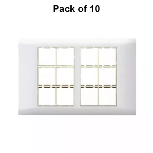 Cona Sleekwood Modular Plate White 24 Modules, SWN 1124 (Pack of 10)