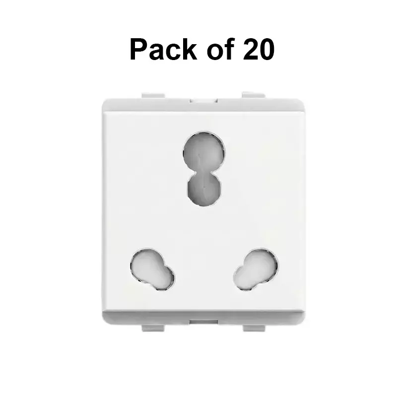 cona-universal-socket-with-shutter-raised-oura-series-white-16-amp-pack-of-20-pcs