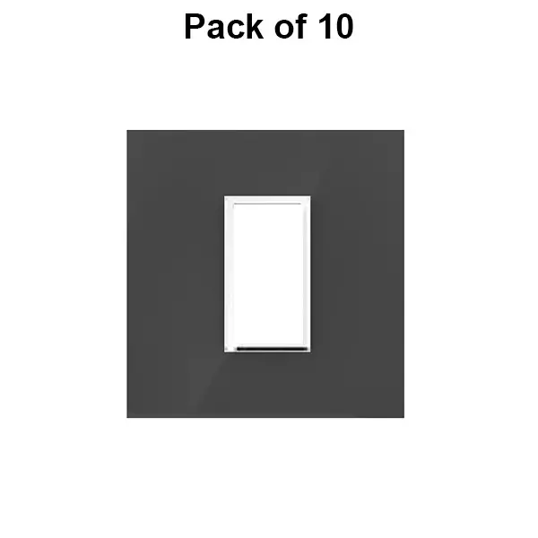 Cona Silque Modular Metal Plate Black 1 Module, ORMM 1101 (Pack of 10)