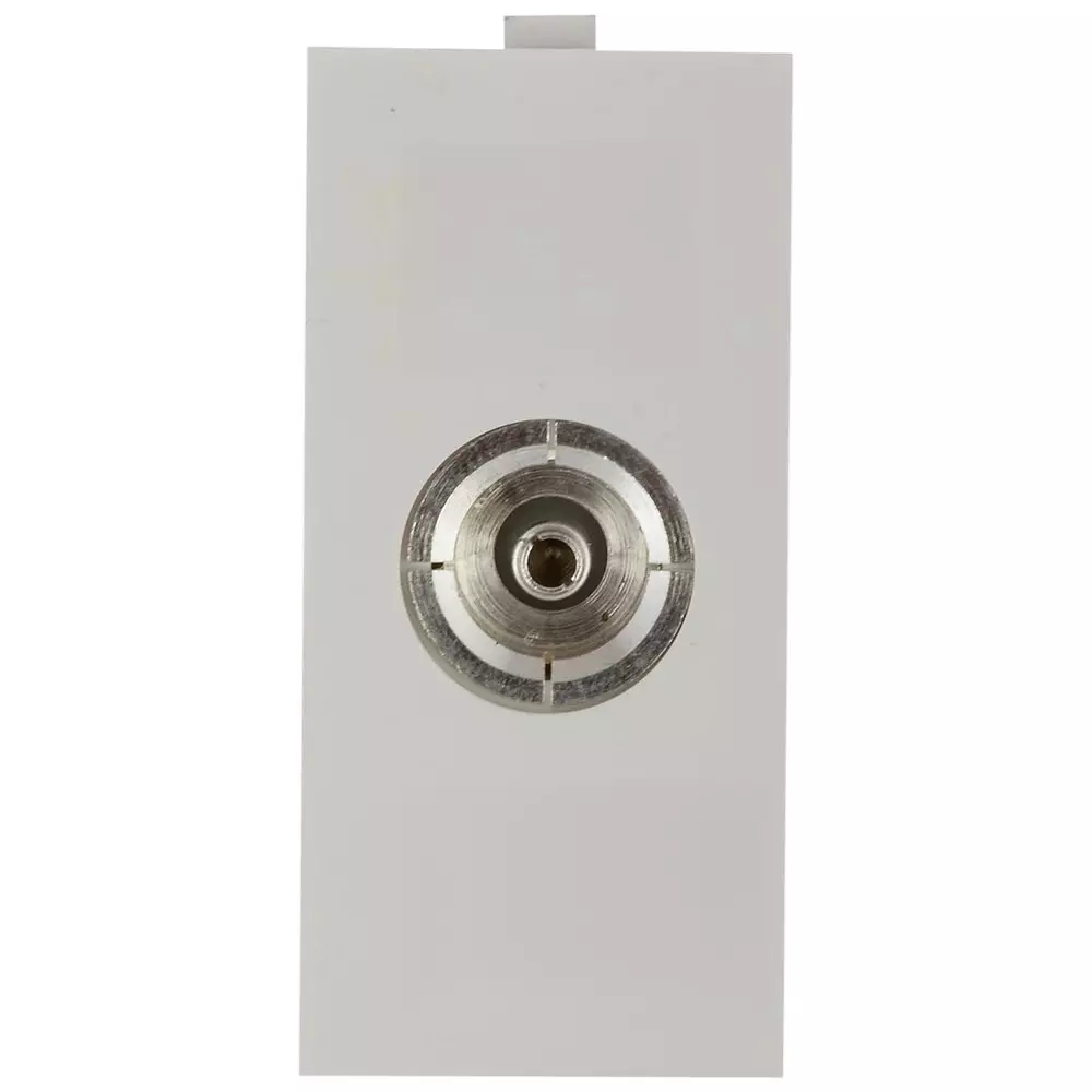 Anchor Roma Urban TV Socket Outlet 1 Module PVC Plastic White for Industrial Use, 66602