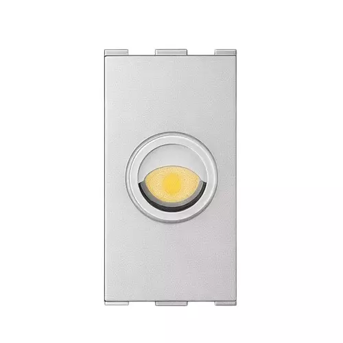 Anchor Roma Urban Cord Outlet With Grip 1 Module Silver for Homes, Offices & Commercial Use, 66601S