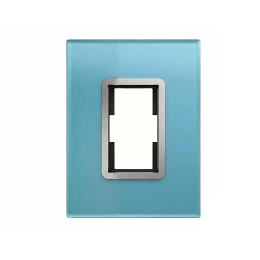 Anchor Penta XENA Plate PVC Plastic Blue 1 Module for Industrial and Home Use, 65901ABU