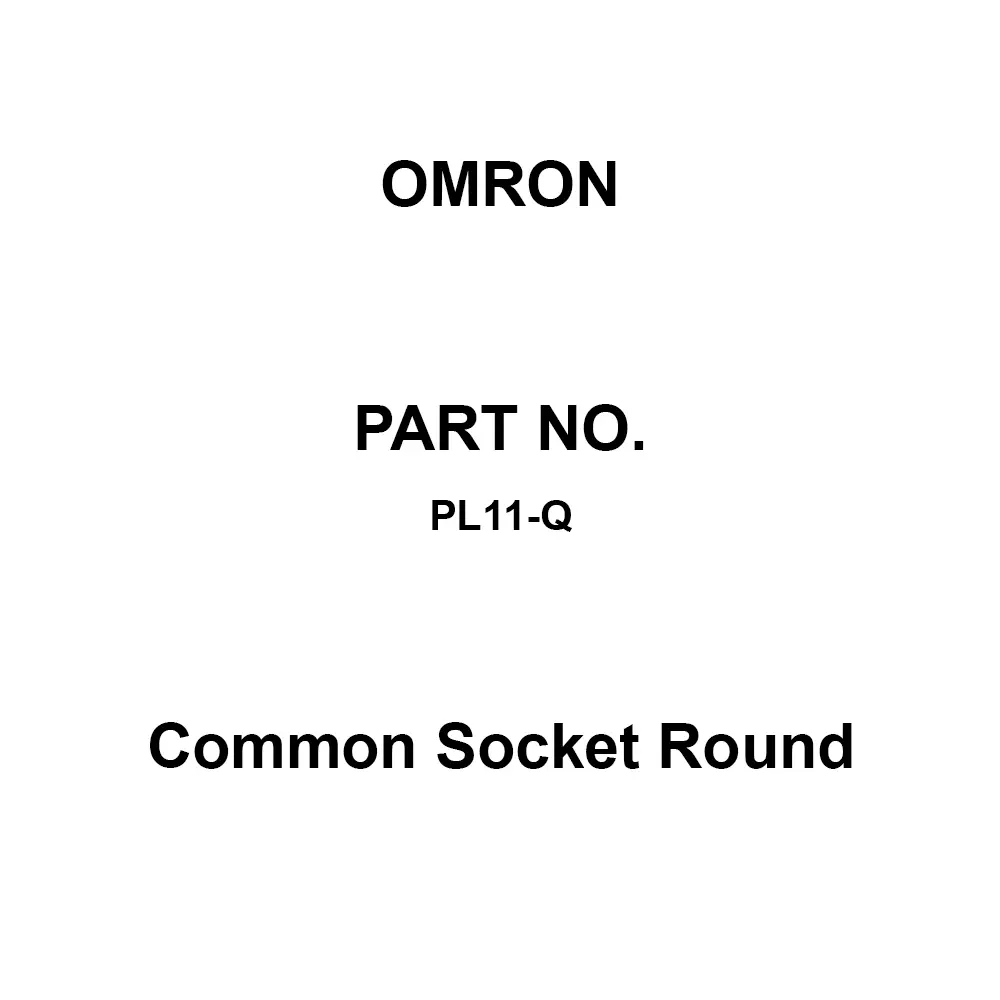 Omron Common Socket Round Wrapping Terminal, PL11-Q