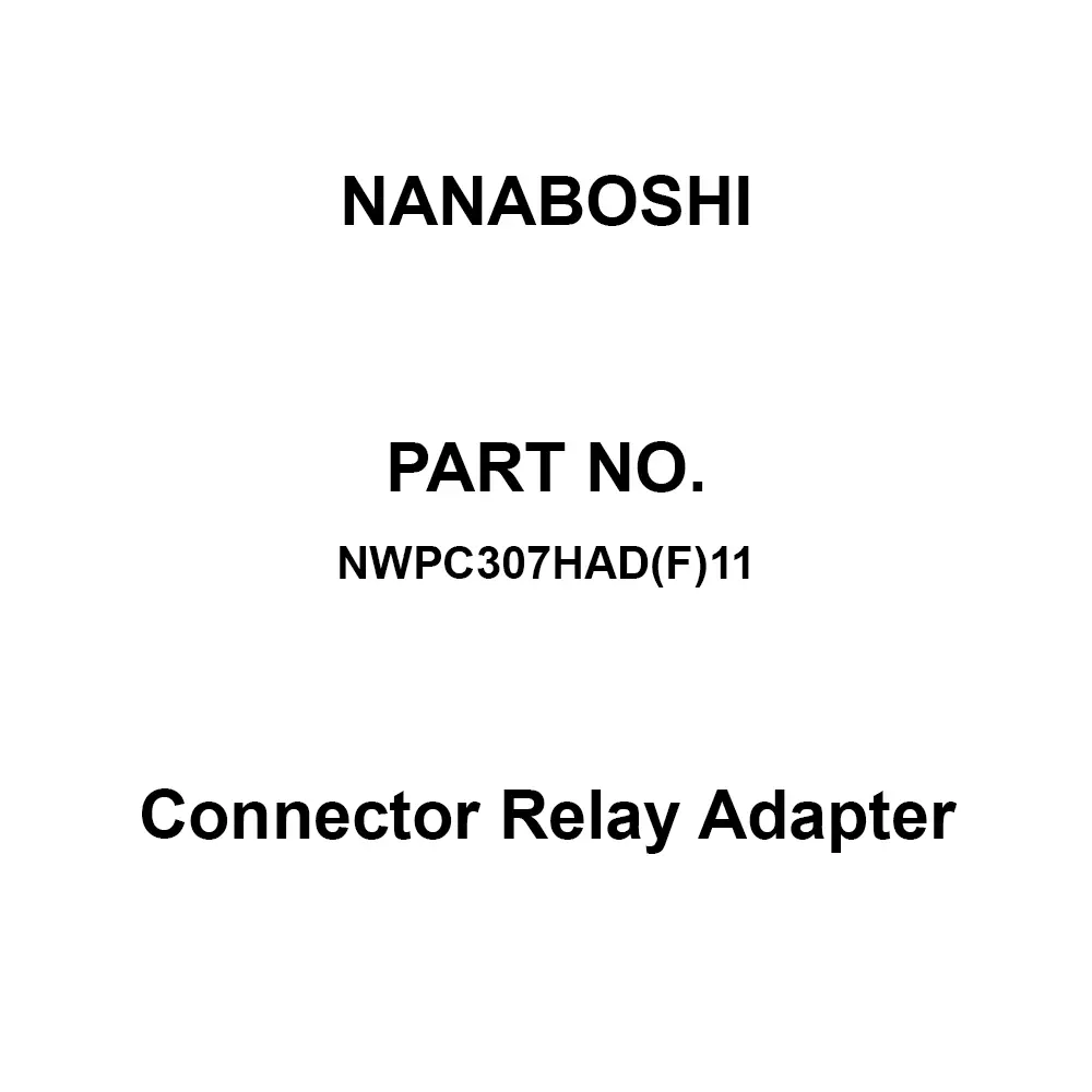Nanaboshi Connector Relay Adapter 30 Male Contact, NWPC307HAD(F)11