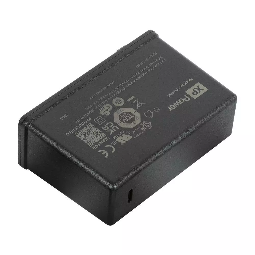 XP POWER Interchangeable Plug Wall Mount 65 W Output Power, PGW65US20-I-BB
