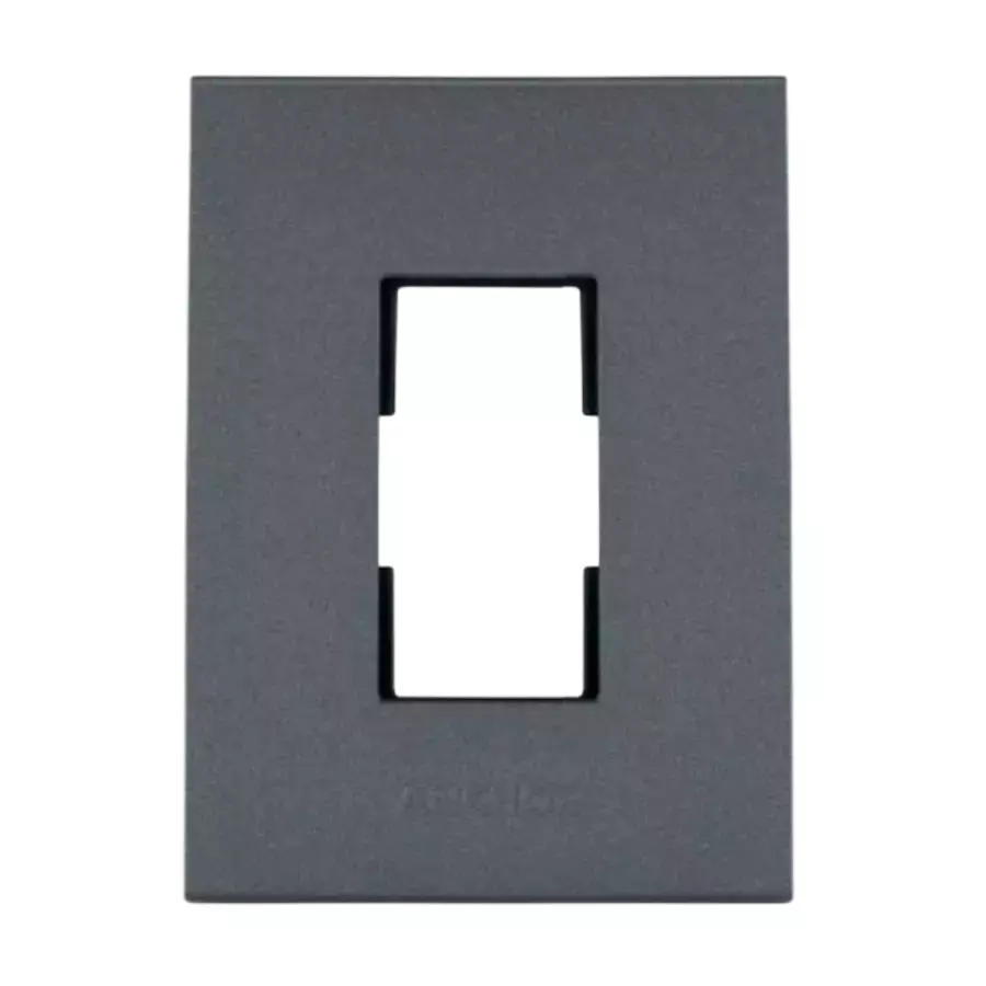 Anchor Penta Regular Plate Black 1 Module, 65901B (Pack of 20)