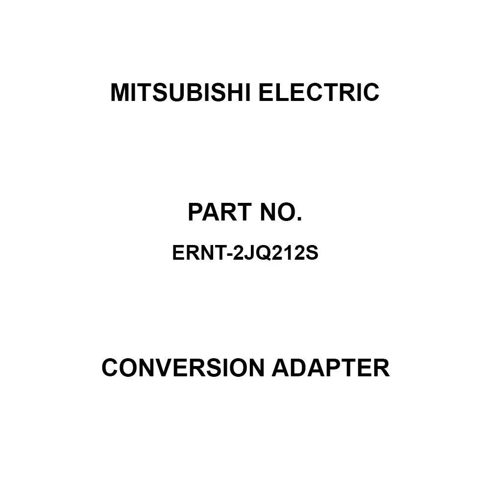 Mitsubishi Electric Conversion Adapter 1 Slot Type, ERNT-2JQ212S