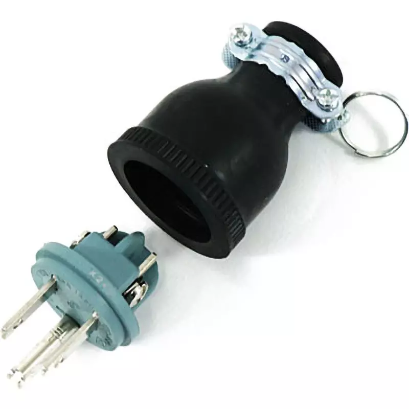 H&H Ground Rubber Plug 125 V Rated Voltage 15 A Rated Current, HP-3