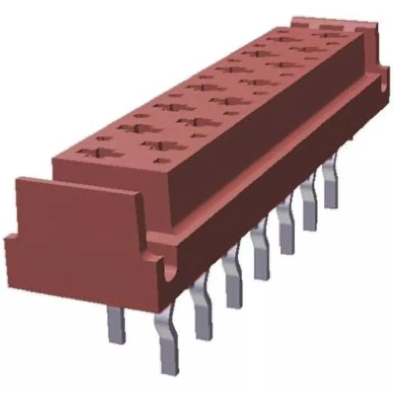 TE CONNECTIVITY PCB Socket Solder Connection 14 Pole, 1-338068-4 (Pack of 2500)