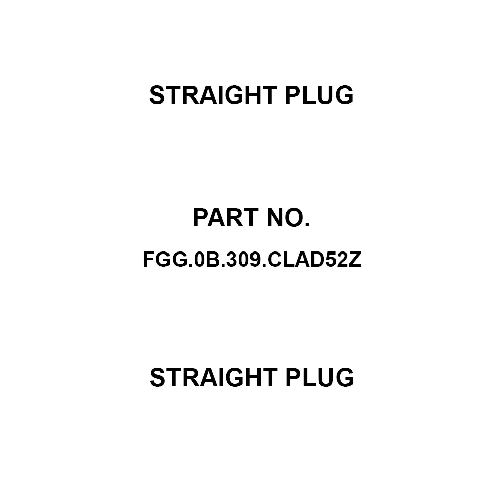LEMO Straight Plug 2 Amp Rated Current 9 Pole, FGG.0B.309.CLAD52Z