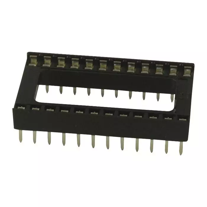 MULTICOMP PRO IC Sockets DIP SOCKET, 24POS, 2.54MM, TH, SPC15503 (Pack of 5)
