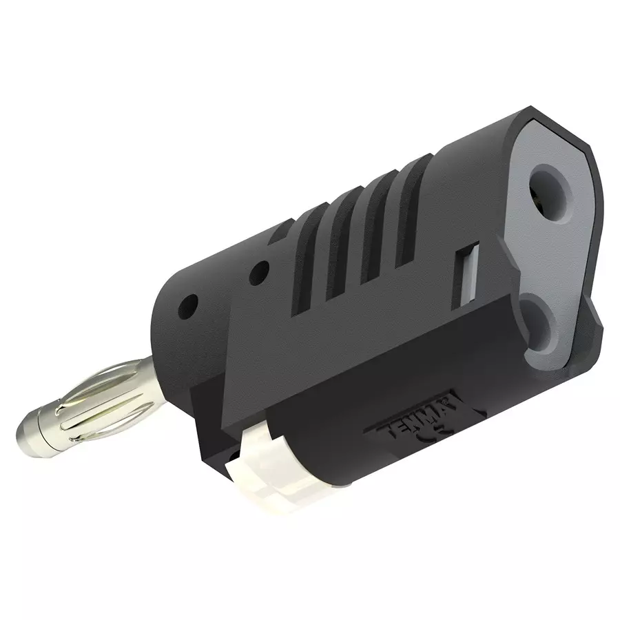MULTICOMP PRO Banana Plugs & Jacks BANANA PLUG, STACKING, 4MM, 36A, BLK, 76-1690