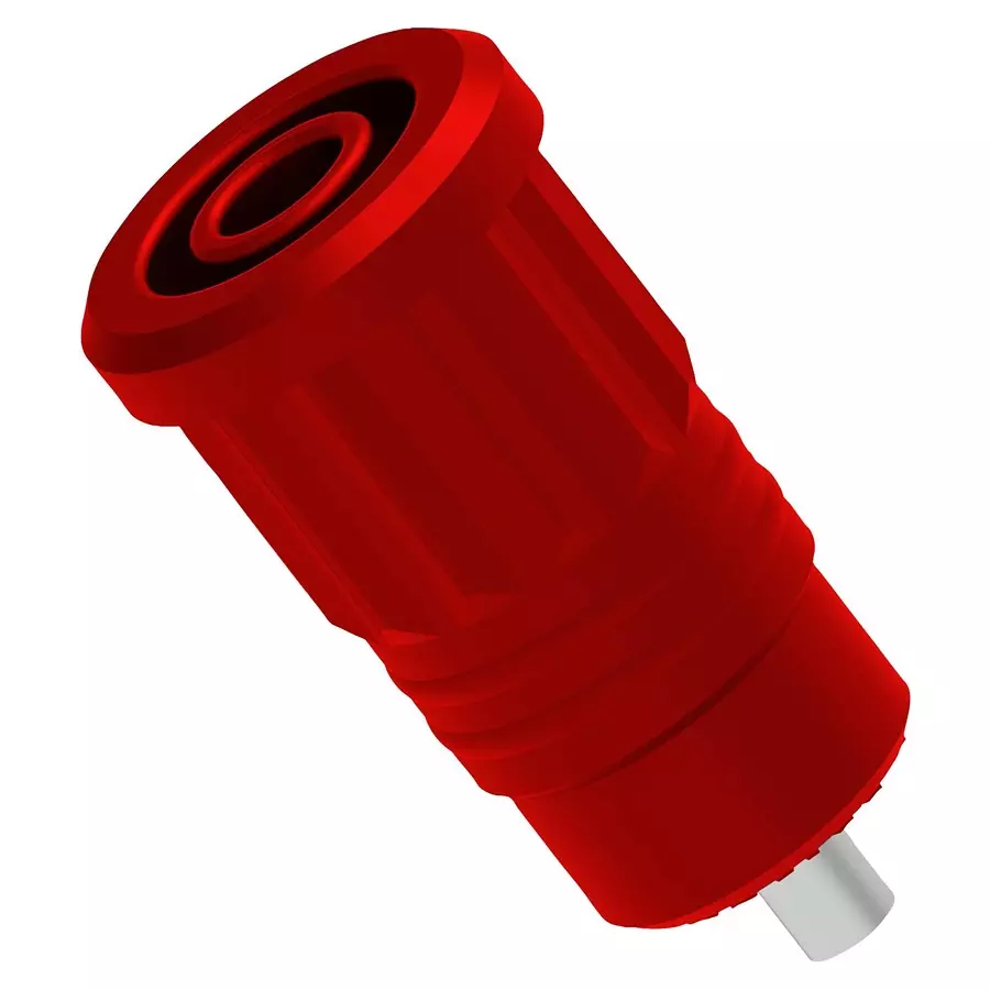 MULTICOMP PRO Banana Plugs & Jacks BANANA JACK, 4MM, 25A, SOLDER, RED, 76-1702