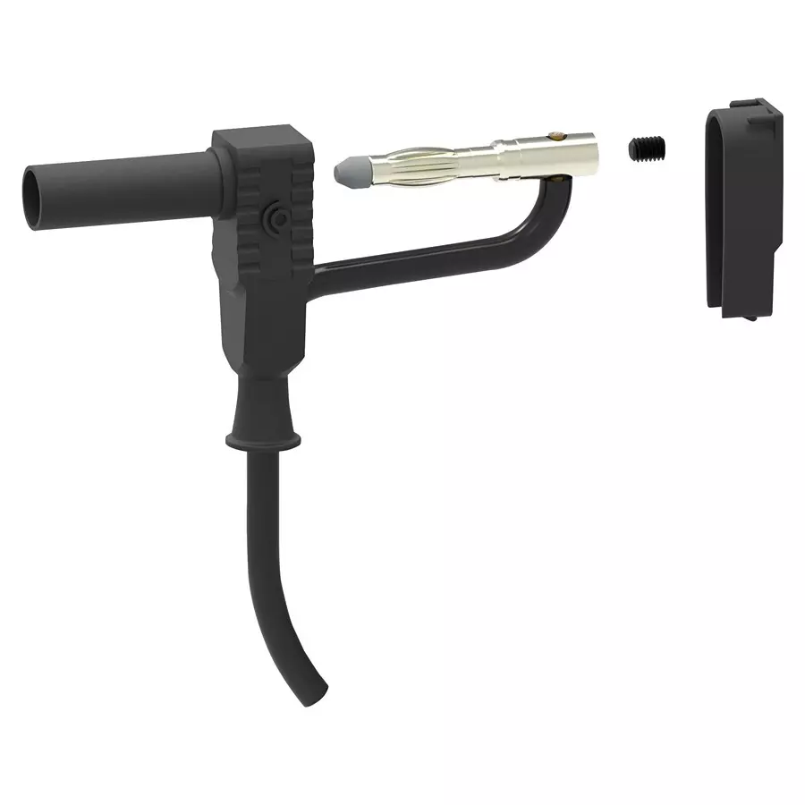 MULTICOMP PRO Banana Plugs & Jacks CONN, BANANA, PLUG, 20A, SCREW, BLK, 72-13670