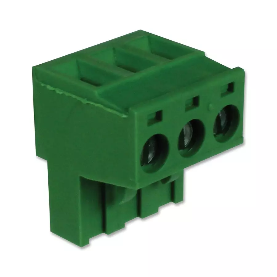 CAMDENBOSS Terminal Block, Pluggable, 3Pos, 12Awg, CTB9208/3