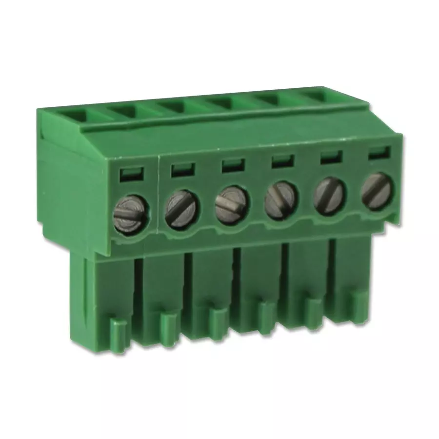 CAMDENBOSS Terminal Block, Pluggable, 6Pos, 16Awg, CTB92HE/6