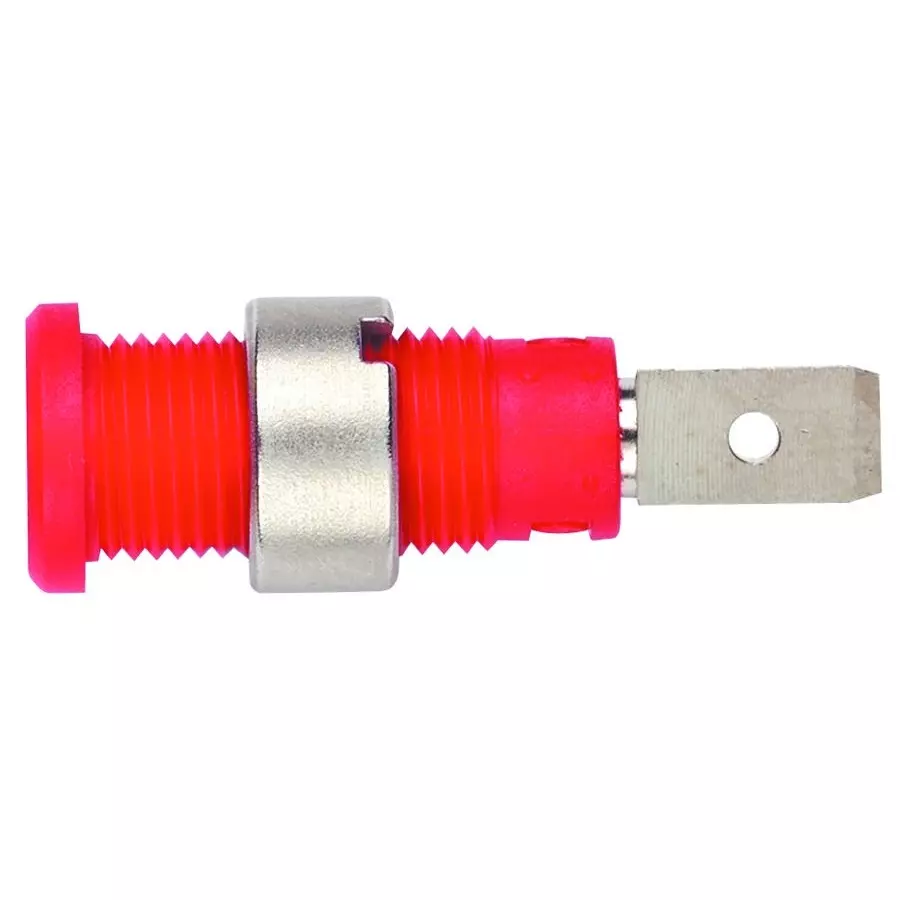 POMONA Test Jack, 2 mm, 10A, Solder, Red, 72922-2