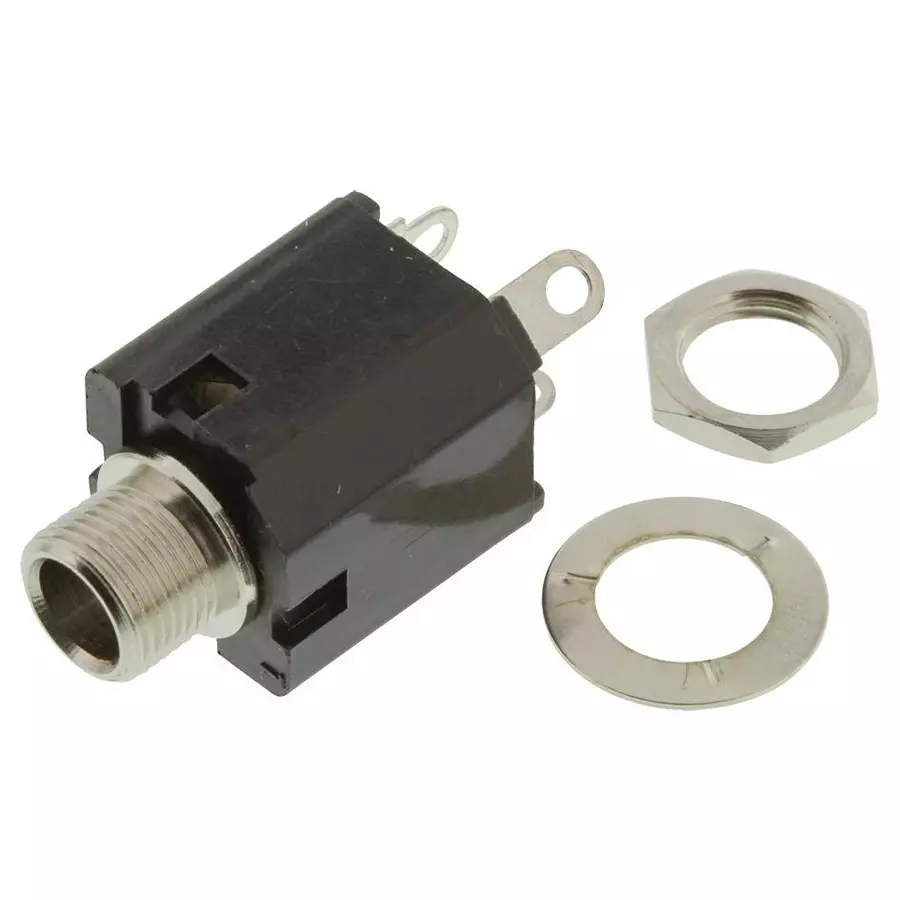 SWITCHCRAFT/CONXALL Connector, Phone Audio, Jack, 3 Position, 112BX