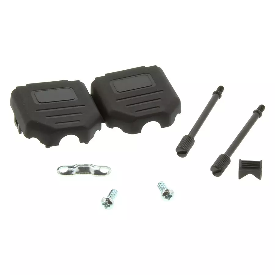 NORCOMP D Sub Back Shell, Size De, Nylon 6.6, 972-009-01SR031