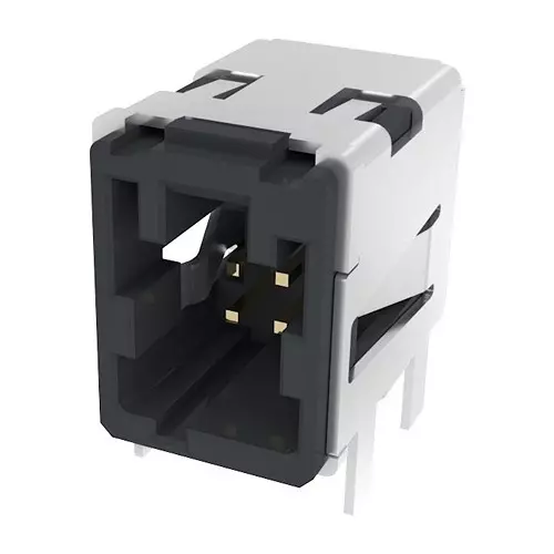 AMPHENOL COMMUNICATIONS SOLUTIONS CONN, R/A PLUG, 4POS, 2ROW, 2MM, HSCHD02AR0001R