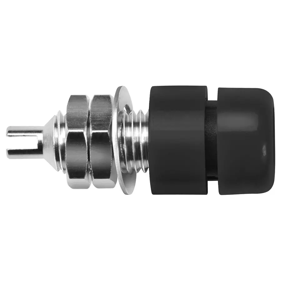 SCHUTZINGER CONN, BANANA, JACK, 32A, BLACK, SOLDER, IBU 401 NI / SW