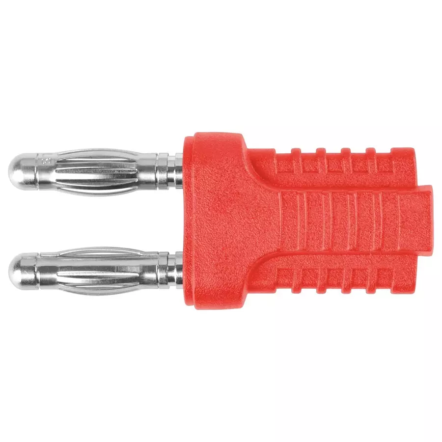SCHUTZINGER CONN, BANANA, PLUG, 12A, RED, KURZ 10-4 IG MB NI / RT