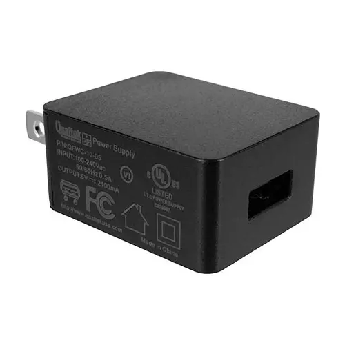 QUALTEK ELECTRONICS ADAPTOR, NEMA 1-15P-USB A RCPT, 264V, QFWC-05-05