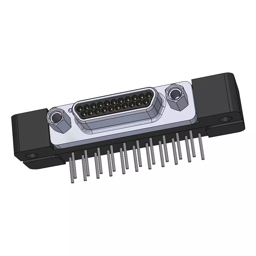 AMPHENOL CANADA Micro-D Sub Conn, R/A Rcpt, 100Pos, Th, M83513/21-H01NP