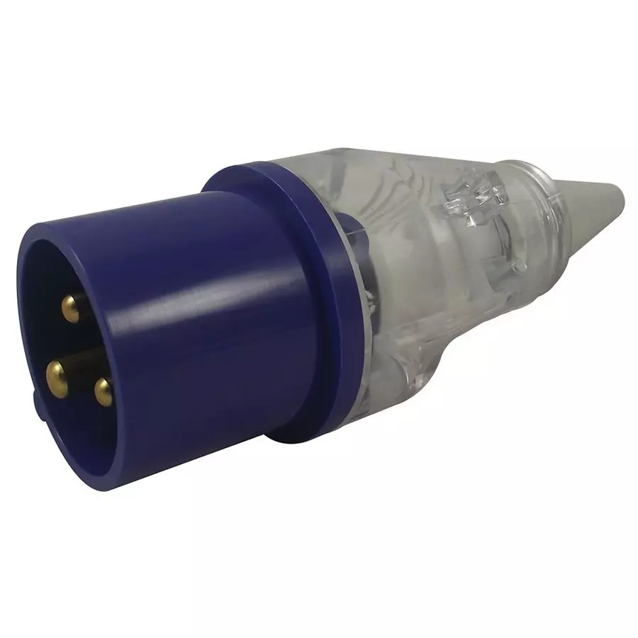 WALTHER Plug, Free, Clear, 230V, 16A, Ip44, 210306CL