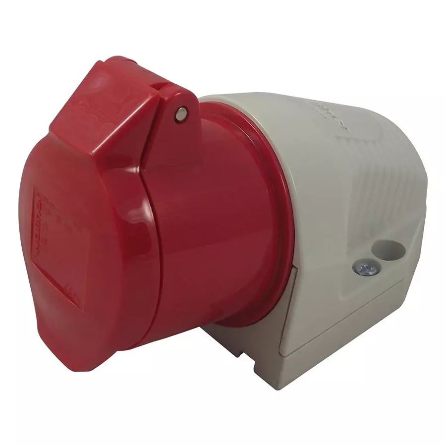 WALTHER Socket Surf Mt, 16A, 400V, 3P+E Way, 110406