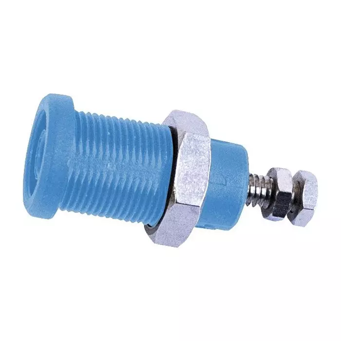 MUELLER ELECTRIC CONN, BANANA, JACK, 36A, STUD, BLU, BU-P72930-6.