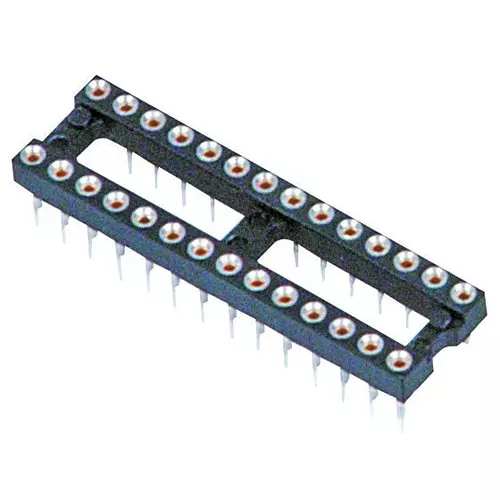 MILL-MAX DIP SOCKET, 18 POSITION, THROUGH HOLE VERTICAL, 110-44-318-41-001000