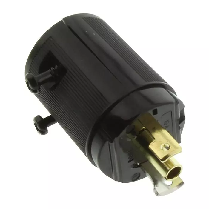 HUBBELL WIRING DEVICES CONNECTOR, POWER ENTRY, PLUG, 15A, HBL7594V