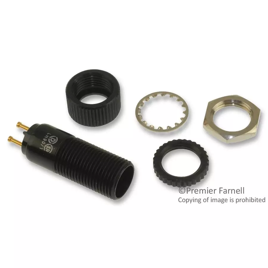 DIALIGHT Cylindrical Plug-In Lamp Holder, 370-8738-504